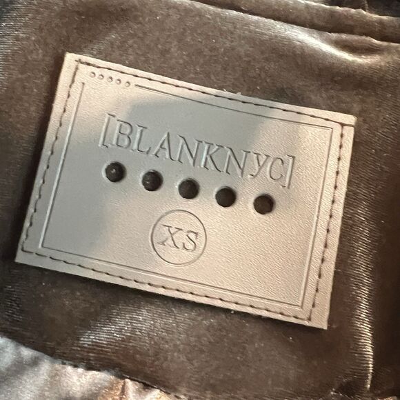 New Blank NYC Womens Size XS Stardust Velvet Moto Jacket Zip Up Cropped - Picture 4 of 11